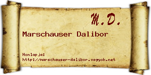 Marschauser Dalibor névjegykártya